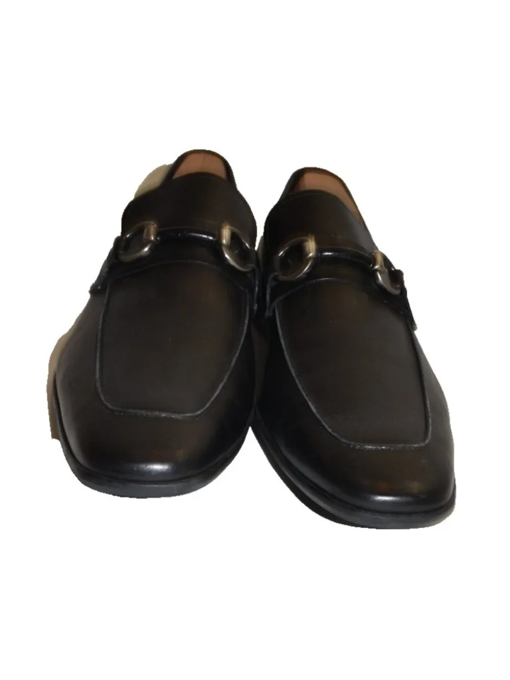 Magnanni Horsebit Leather Loafer Size 10 M Black 16482 DD32